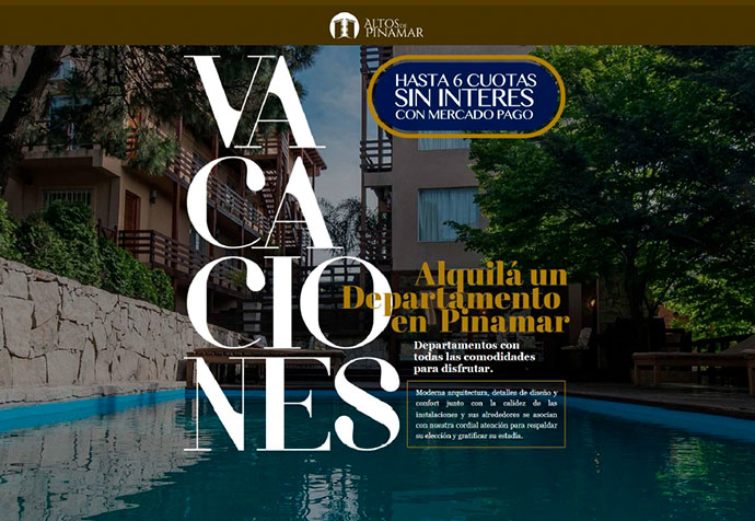 Altos de Pinamar's Unbounce Landing Page
